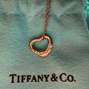 Tiffany and Co. XS silver heart necklace